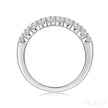 1.8 Carat Moissanite Sterling Silver Pave Triple Row Ring Amaya
