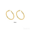 18K Gold Plated Sterling Silver Hoop Earrings Jen