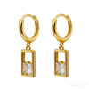 18K Gold Plated Sterling Silver Hoop Earrings Zoe