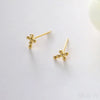 18K Gold Plated Sterling Silver Minimalist Stud Earrings Mae