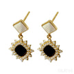 18K Gold Plated Sterling Silver Stud Sunflower Earrings Amira