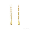 18K Gold Plated Sterling Silver Tassel Long Stud Earrings Autumn