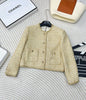 Golden Tweed Pocket Blazer