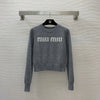 Logo Knit Crop Sweater