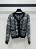 Monogram Fuzzy Knit Cardigan