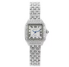 Mahnoor silver diamond watch