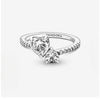 Double hearts promise ring real S925