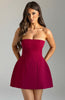 Starry Night Mini Dress - Wine