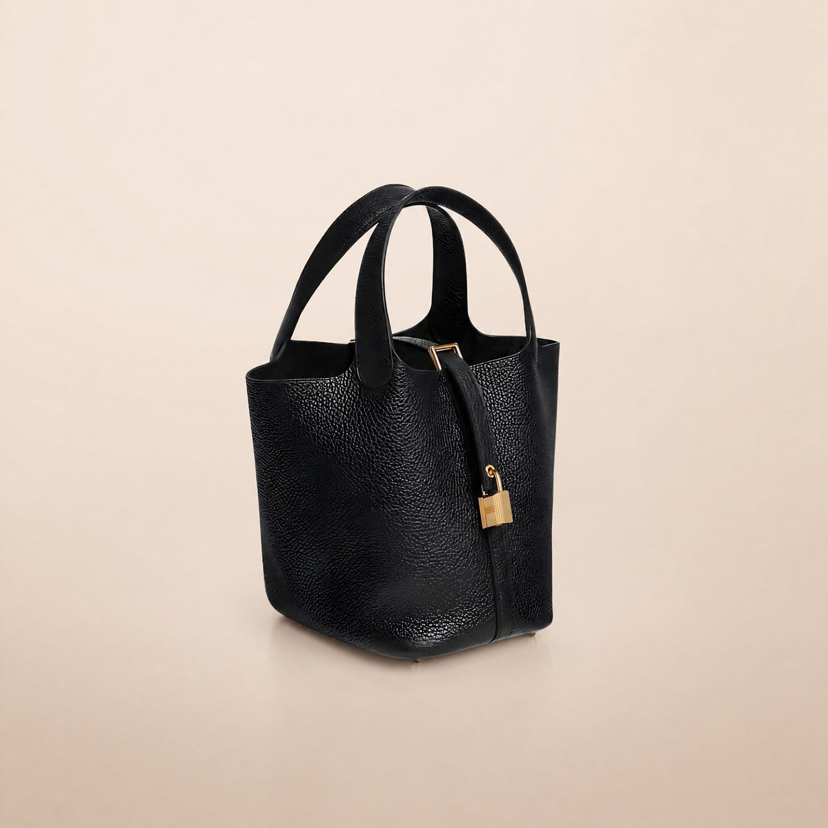 Etoupe Luxe Lock Tote