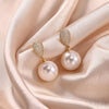 Micropaved Zircon Sterling Silver Pearl Stud Earrings Alina