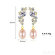 Natural Freshwater Sterling Silver Pearl Stud Earring Adalynn