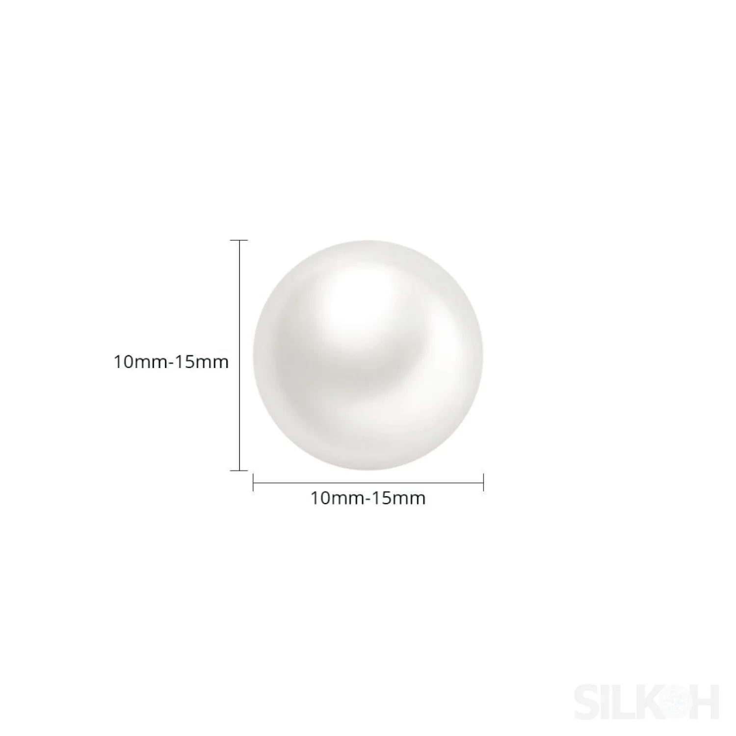 Round Sterling Silver Freshwater Pearl Stud Earrings Ada