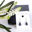 Round Sterling Silver pearl Drop Earrings Ann