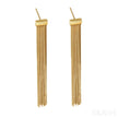 Simple Tassel Sterling Silver Fringe Drop Earrings Fay