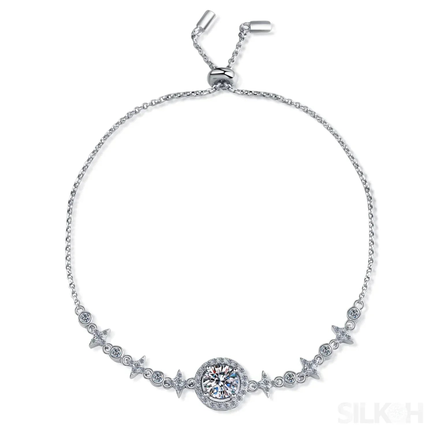 Star Adjustable Moissanite Bracelet Ada