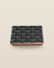 Honore Chevron Card Wallet - Black-Brown