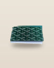 Honore Chevron Card Wallet - Green