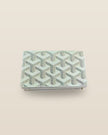 Honore Chevron Card Wallet - Off-white